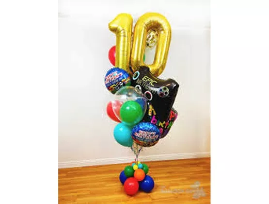 Lovely Ten Balloon Bouquet