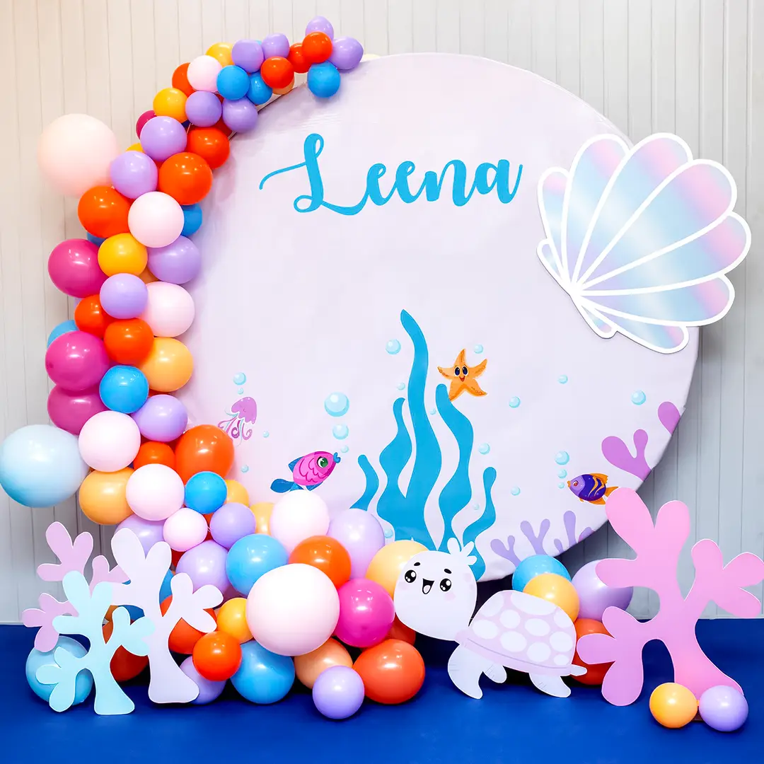 Anagram Large Foil Helium Balloon - Ocean Sea Life Turtle & Frog Party Decoration
