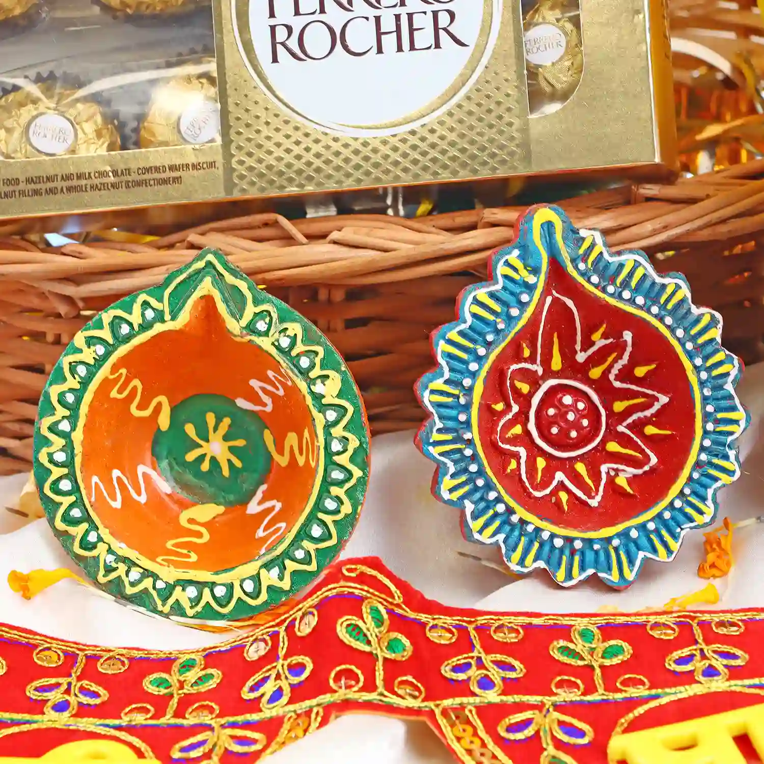 Diwali Lights & Delights Gift Basket Diwali Decorations in Nagpur