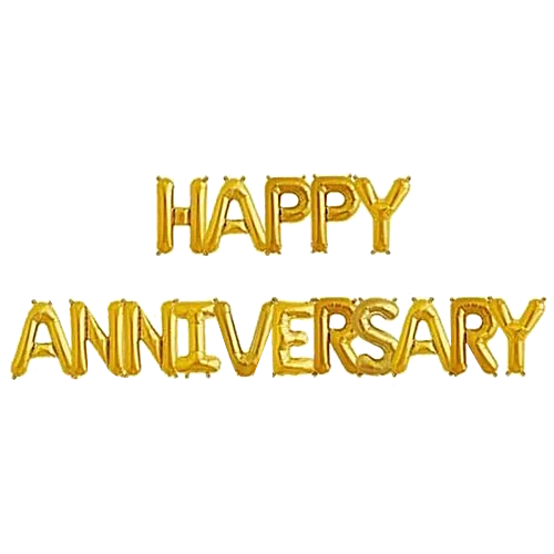 Happy Anniversary Foil Balloon