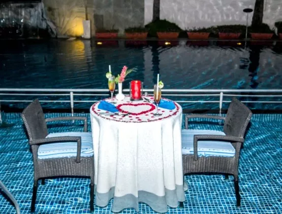 Dining in the Pool