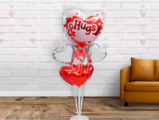 Hugs & Kisses Balloon Bouquet