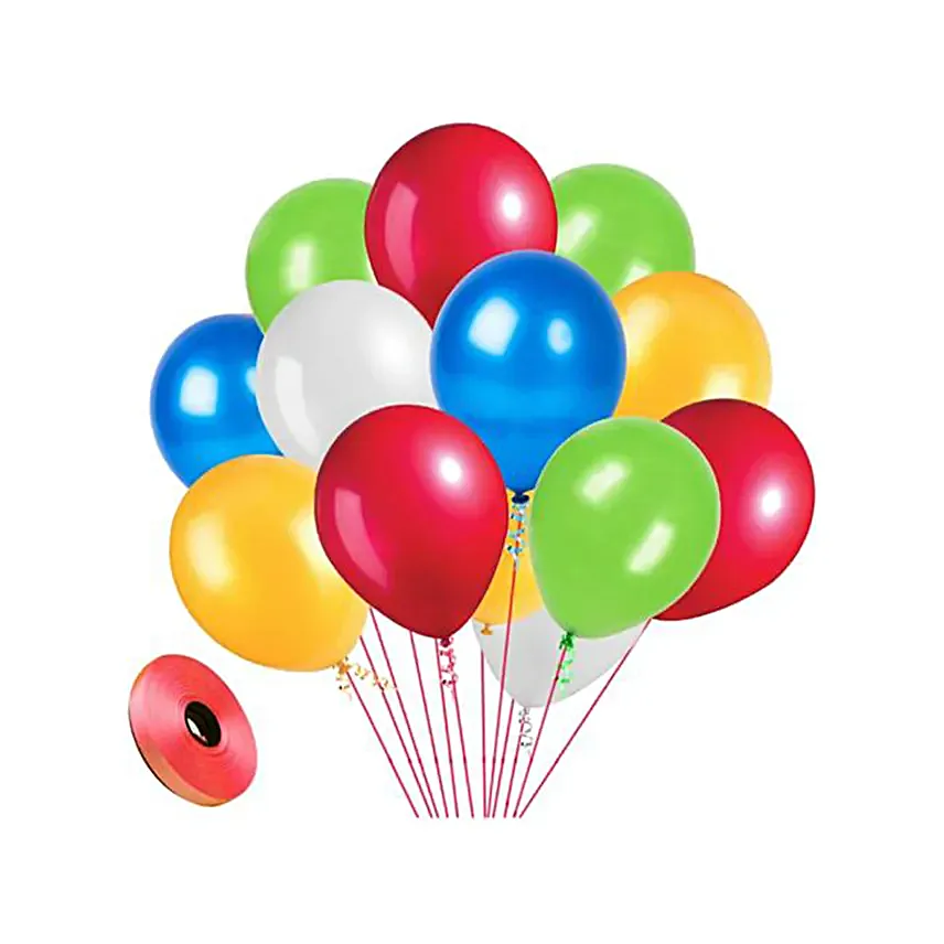 Multi Coloured Deflated Balloons Set of 50